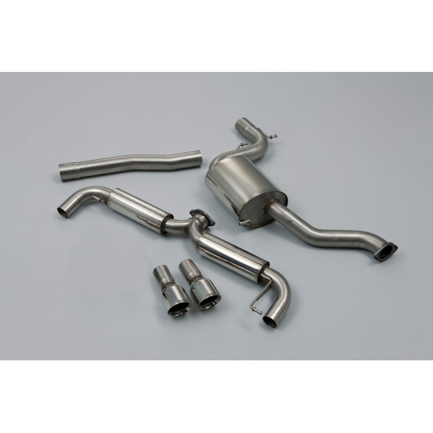 Milltek cat-back 76.20 mm — Dupli 100mm GT100 — SSXVW145
