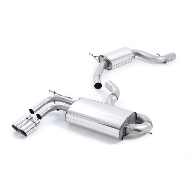 Milltek cat-back 69.85 mm — Sa rezonatorom — Dupli 80mm Jet — SSXVW148