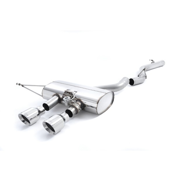 Milltek cat-back 69.85 mm — Bez rezonatora — Dupli GT100 — SSXVW162
