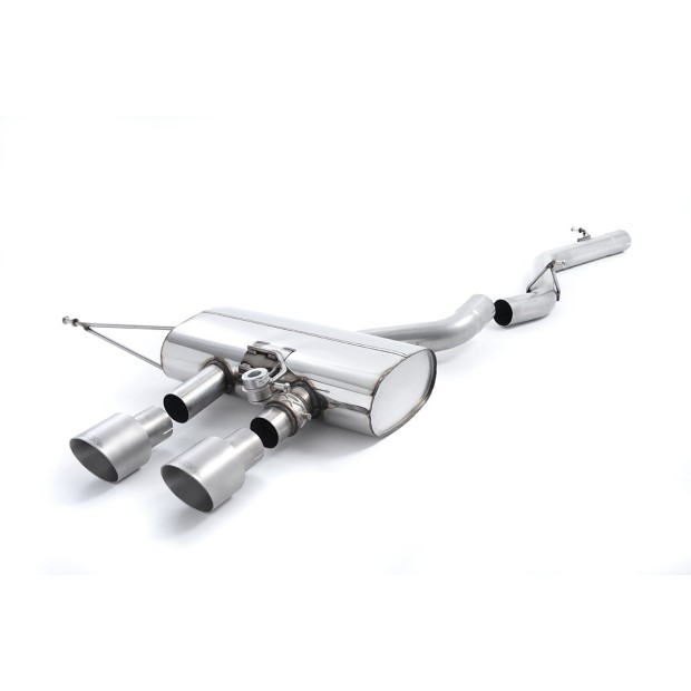 Milltek cat-back 69.85 mm — Bez rezonatora — Dupli 100mm GT100 — SSXVW165