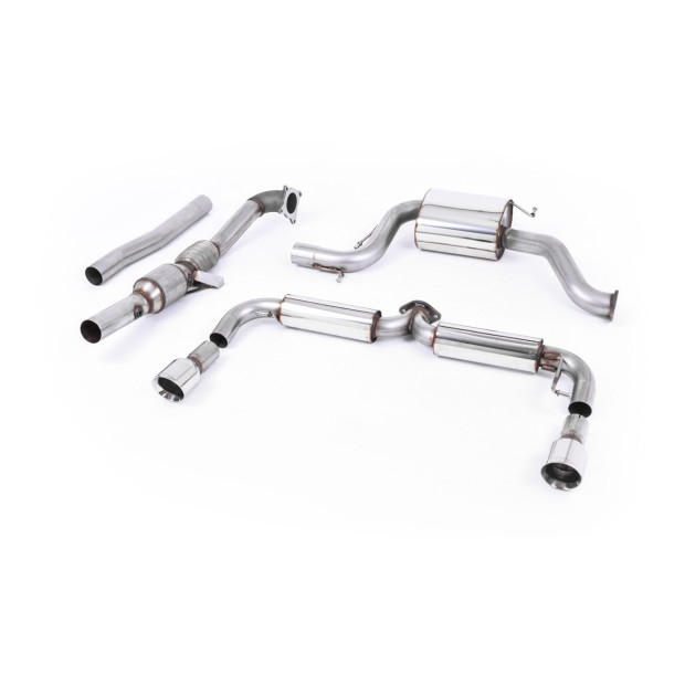 Milltek turbo-back uključujući Visoki protok Sportski katalizator 76.20 mm — SSXVW178