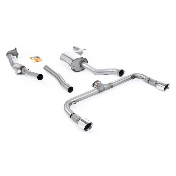 Milltek turbo-back bez Visoki protok Sportski katalizator 76.20 mm — SSXVW179