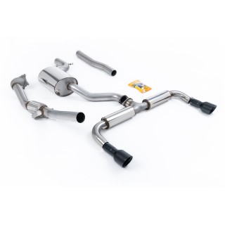 Milltek turbo-back bez Visoki protok Sportski katalizator 76.20 mm — Dupli 100mm GT100B — SSXVW188