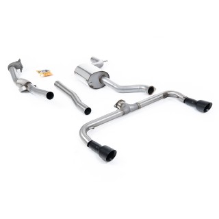 Milltek turbo-back bez Visoki protok Sportski katalizator 76.20 mm — Dupli 100mm GT100B — SSXVW191