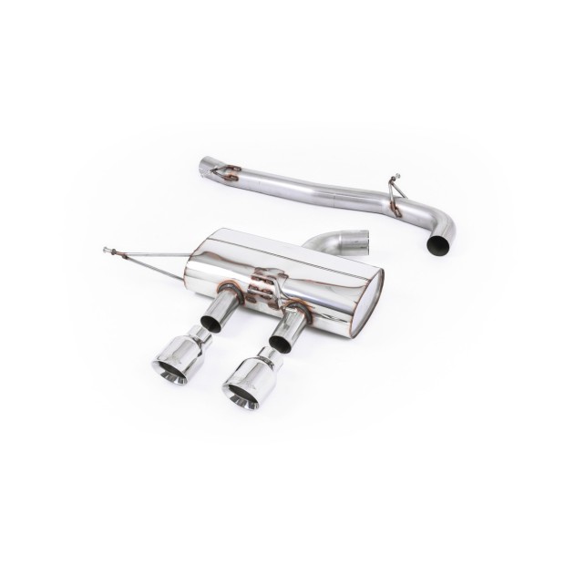 Milltek cat-back 76.20 mm — Bez rezonatora — Dupli GT100 — SSXVW218