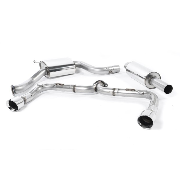 Milltek cat-back 76.20 mm — Dupli 100mm GT100 — SSXVW230