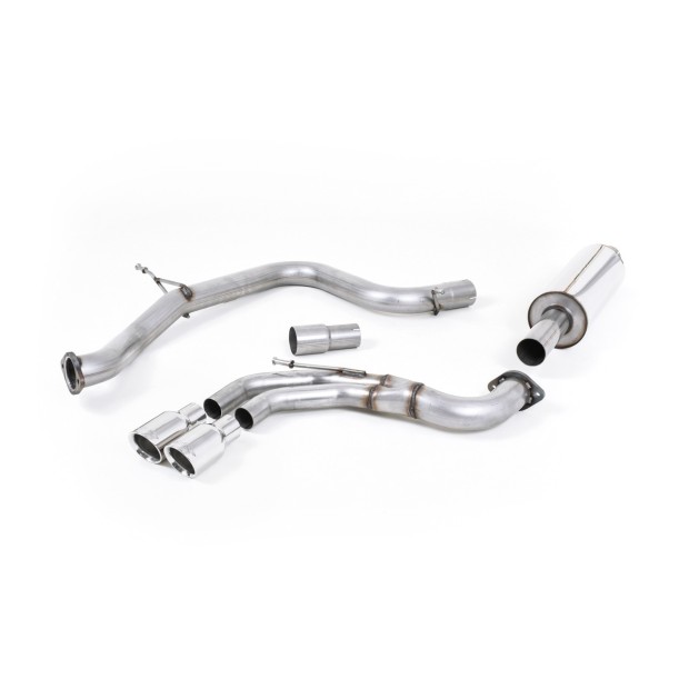 Milltek cat-back 70.00 mm — Sa rezonatorom — Dupli 80mm GT80 — SSXVW241