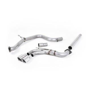 Milltek cat-back 70.00 mm — Bez rezonatora — Dupli 80mm GT80 — SSXVW242