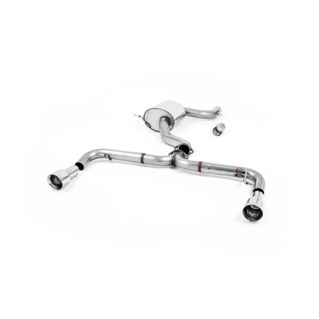 Milltek cat-back 76.20 mm — Bez rezonatora — Dupli 100mm GT100 — SSXVW248