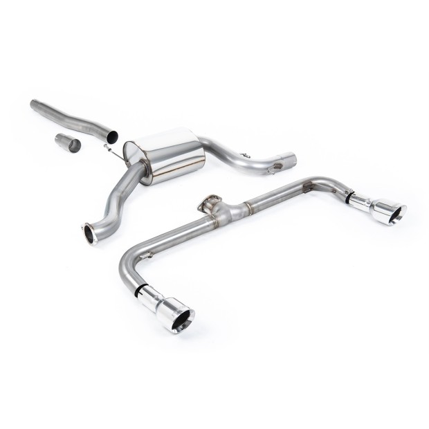 Milltek cat-back 76.20 mm — Dupli 100mm GT100 — SSXVW249