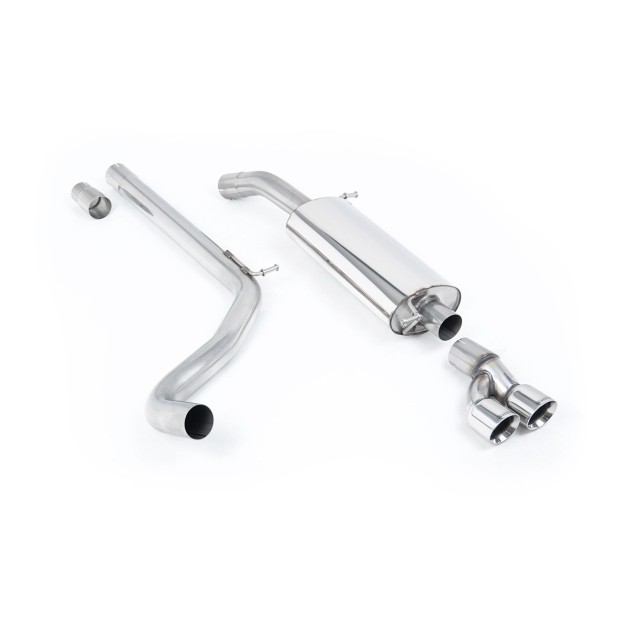 Milltek cat-back 70.00 mm — Dupli 80mm GT80 — SSXVW263