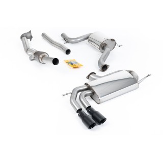 Milltek turbo-back uključujući Visoki protok Sportski katalizator 76.20 mm — Sa rezonatorom — Dupli 80mm GT80 — SSXVW276