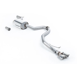 Milltek cat-back 76.20 mm — Dupli 80mm GT-80 — SSXVW293