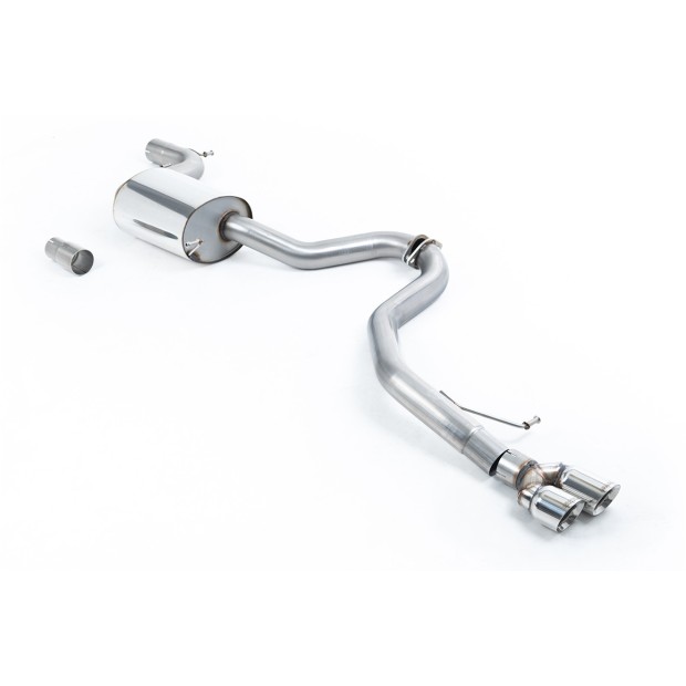 Milltek cat-back 76.20 mm — Dupli 80mm GT-80 — SSXVW293