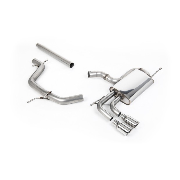 Milltek cat-back 69.85 mm — Dupli 80mm Jet — SSXVW294