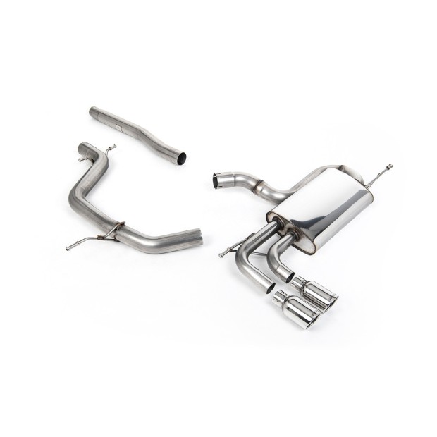 Milltek cat-back 69.85 mm — Dupli 80mm Jet — SSXVW295