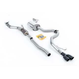 Milltek turbo-back uključujući Visoki protok Sportski katalizator 76.20 mm — Dupli 80mm GT80 — SSXVW317