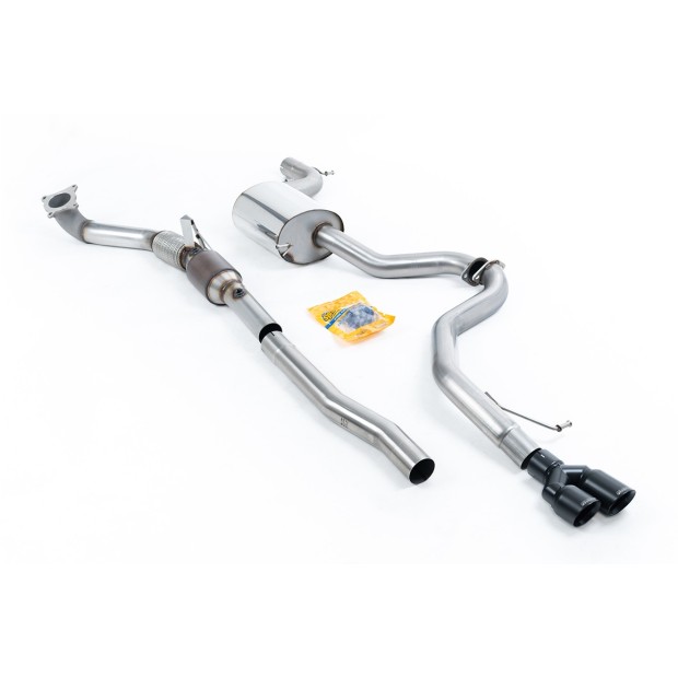 Milltek turbo-back uključujući Visoki protok Sportski katalizator 76.20 mm — Dupli 80mm GT80 — SSXVW317