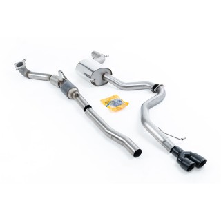 Milltek turbo-back uključujući Visoki protok Sportski katalizator 76.20 mm — Dupli 80mm GT80 — SSXVW318