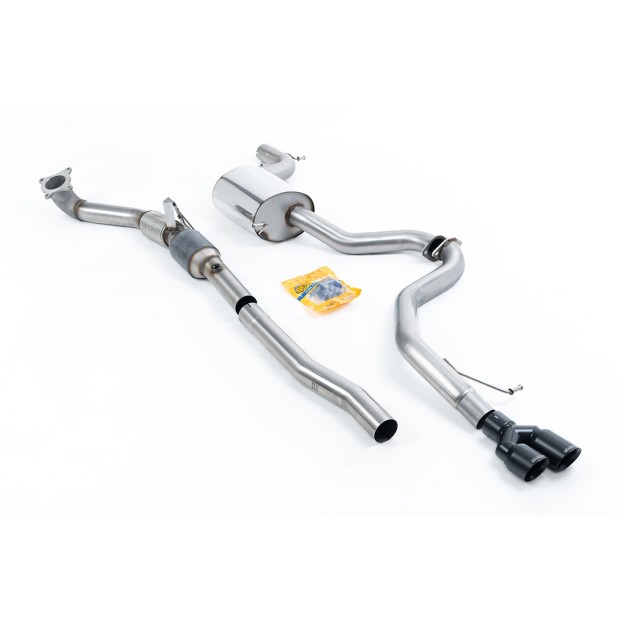 Milltek turbo-back uključujući Visoki protok Sportski katalizator 76.20 mm — Dupli 80mm GT80 — SSXVW318