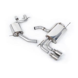 Milltek cat-back 69.85 mm — Sa rezonatorom — Dupli 80mm GT80 — SSXVW338