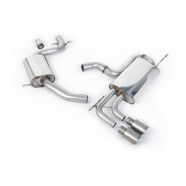 Milltek cat-back 69.85 mm — Sa rezonatorom — Dupli 80mm GT80 — SSXVW338