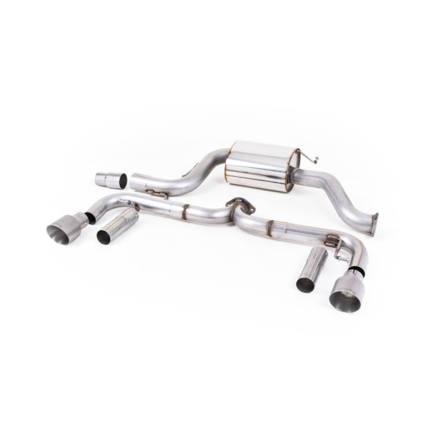 Milltek cat-back 76.20 mm — Bez rezonatora — Dupli 100mm GT100 — SSXVW344