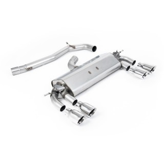 Milltek cat-back 76.20 mm — Bez rezonatora — Četvorostruki 100mm GT100 — SSXVW403