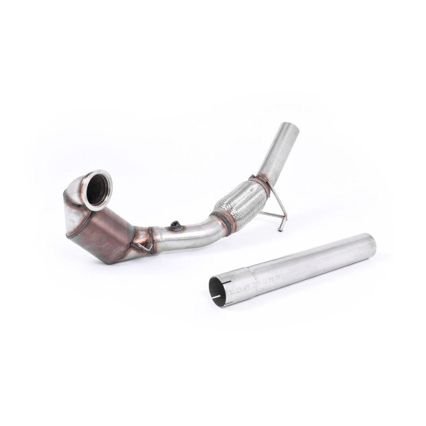 Milltek Veći prečnik downpipe i Visoki protok Sportski katalizator 70.00 mm — SSXVW417