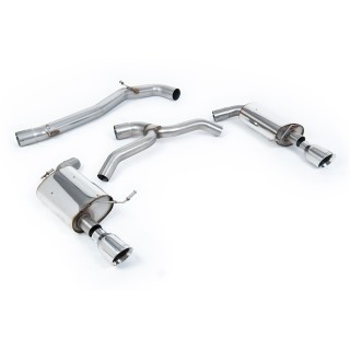 Milltek cat-back 76.20 mm — Bez rezonatora — Dupli GT100 — SSXVW438