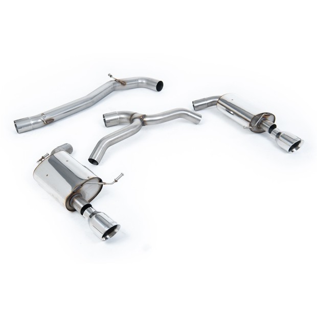 Milltek cat-back 76.20 mm — Bez rezonatora — Dupli GT100 — SSXVW438