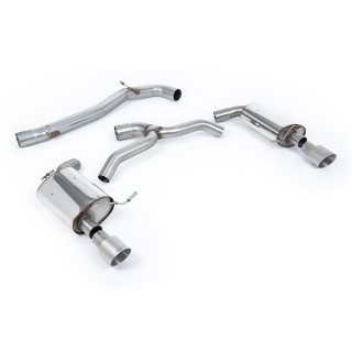 Milltek cat-back 76.20 mm — Bez rezonatora — Dupli 100mm GT100 — SSXVW440