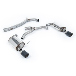 Milltek cat-back 76.20 mm — Bez rezonatora — 102mm Karbonski Jet — SSXVW442