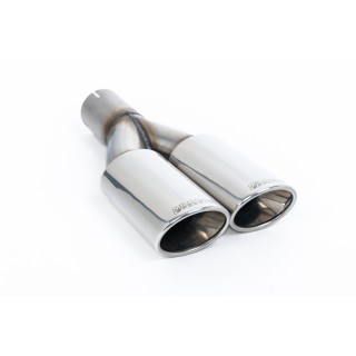 Milltek cat-back 69.85 mm — Bez rezonatora — Dupli 100 x 80mm Special ovalni — SSXVW476