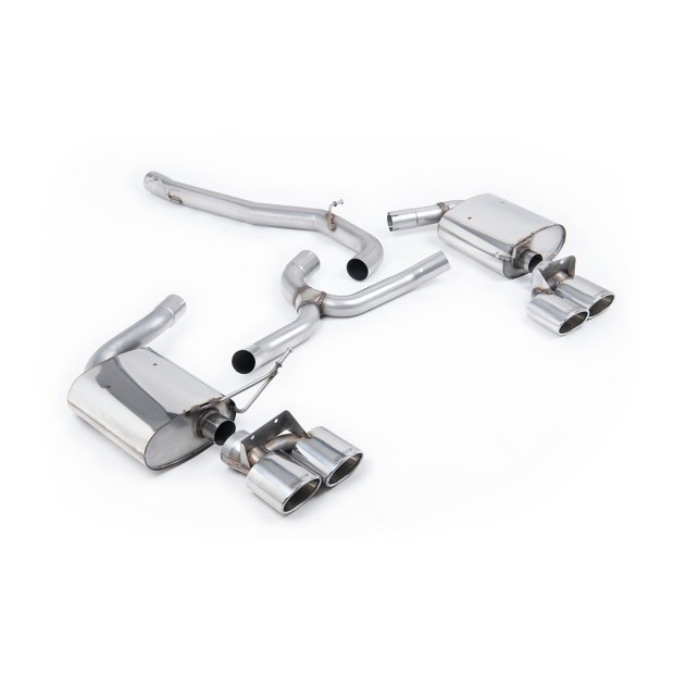 Milltek cat-back 76.20 mm — Bez rezonatora — SSXVW491