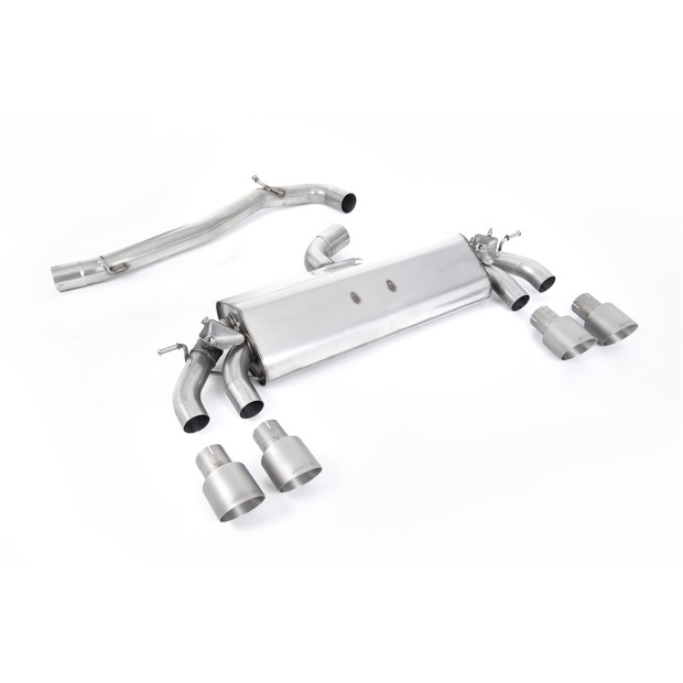 Milltek cat-back 76.20 mm — Četvorostruki 100mm GT100 — SSXVW508