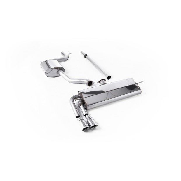 Milltek cat-back 70.00 mm — Sa rezonatorom — Dupli 80mm GT80 — SSXVW516