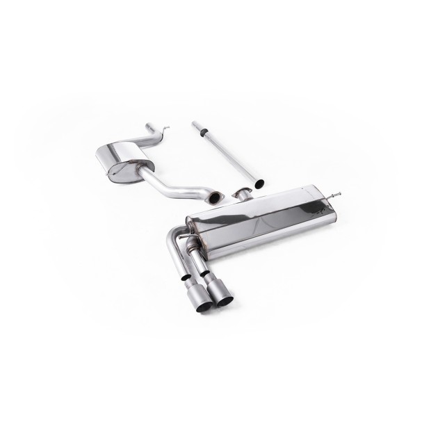 Milltek cat-back 70.00 mm — Sa rezonatorom — Dupli 80mm GT80 — SSXVW518
