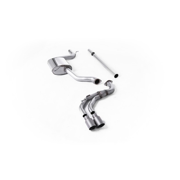 Milltek cat-back 70.00 mm — Bez rezonatora — Dupli 80mm GT80 — SSXVW520