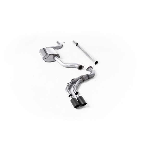 Milltek cat-back 70.00 mm — Bez rezonatora — 90mm Karbonski Jet — SSXVW522