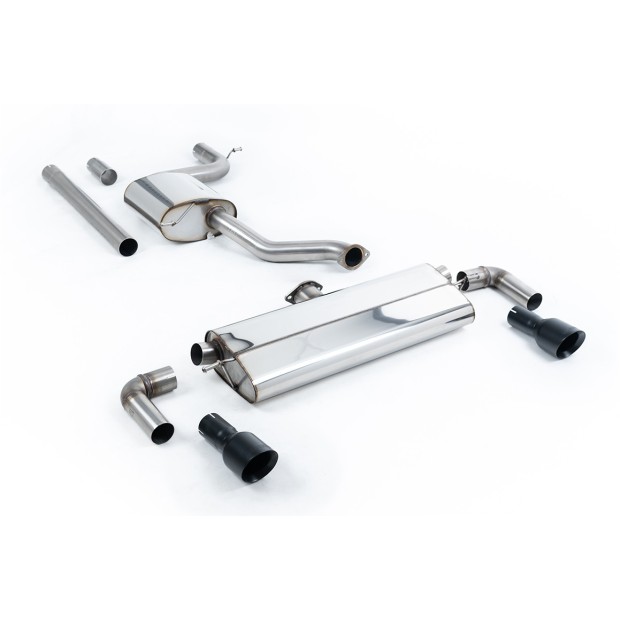 Milltek cat-back 70.00 mm — Sa rezonatorom — Dupli 100mm GT100B — SSXVW526