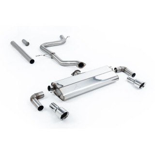 Milltek cat-back 70.00 mm — Bez rezonatora — Dupli 100mm GT100 — SSXVW528
