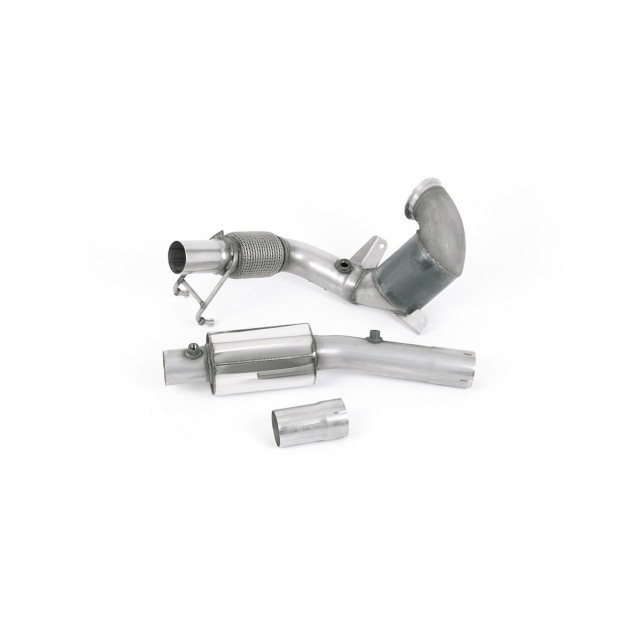 Milltek Visoki protok Sportski katalizator i downpipe 70.00 mm — Sa rezonatorom — SSXVW553