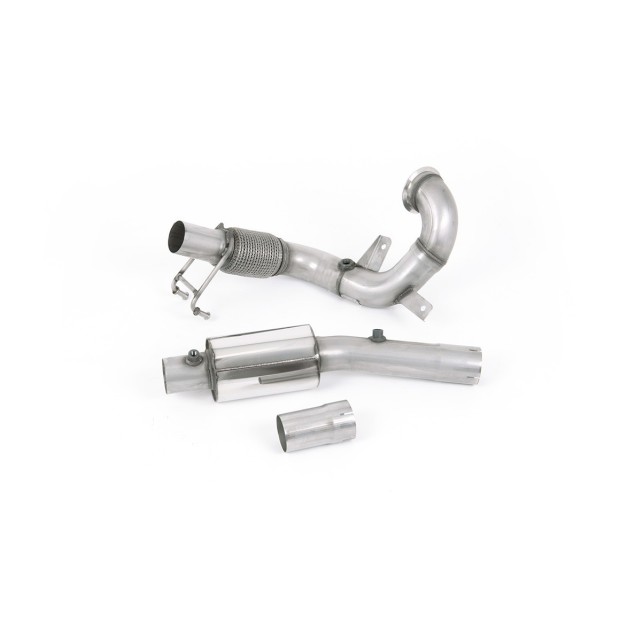 Milltek Downpipe većeg prečnika bez katalizatora 70.00 mm — Sa rezonatorom — SSXVW554