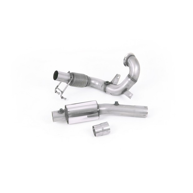 Milltek Downpipe većeg prečnika bez katalizatora 70.00 mm — Sa rezonatorom — SSXVW555