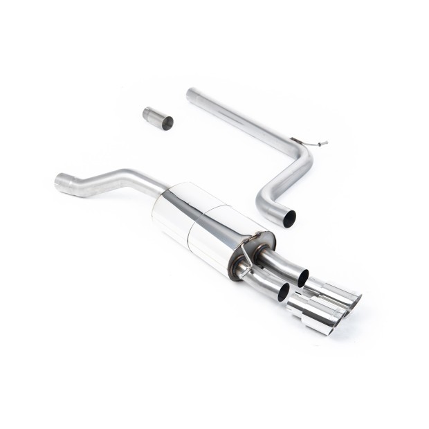 Milltek cat-back 70.00 mm — Bez rezonatora — Dupli 90mm GT90 — SSXVW556