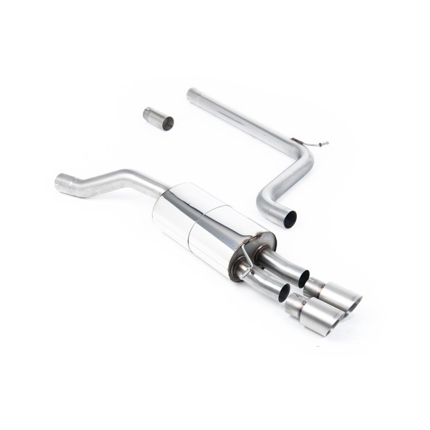 Milltek cat-back 70.00 mm — Bez rezonatora — Dupli 90mm GT90 — SSXVW558