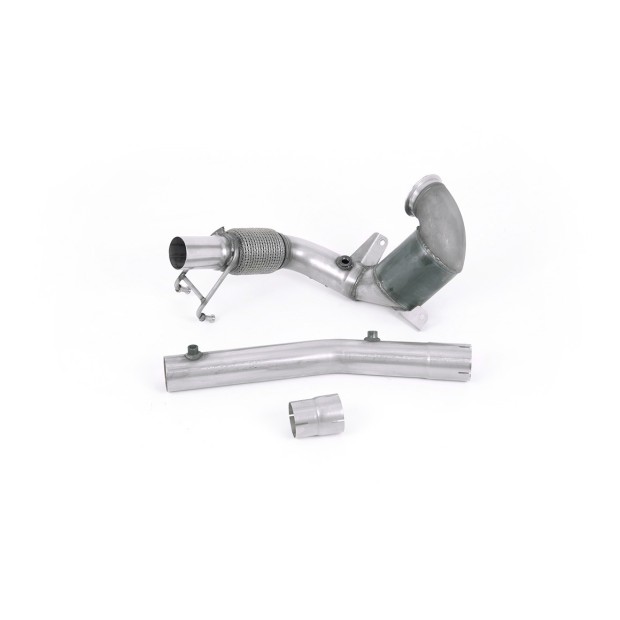Milltek Visoki protok Sportski katalizator i downpipe 70.00 mm — Bez rezonatora — SSXVW563