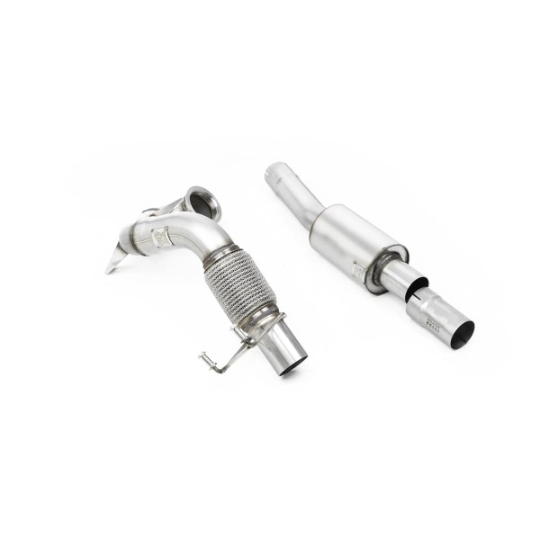 Milltek Downpipe većeg prečnika bez katalizatora 70.00 mm — Sa rezonatorom — SSXVW565