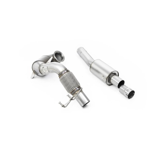 Milltek Liveni downpipe Sa Trkački katalizator 70.00 mm — Sa rezonatorom — SSXVW570